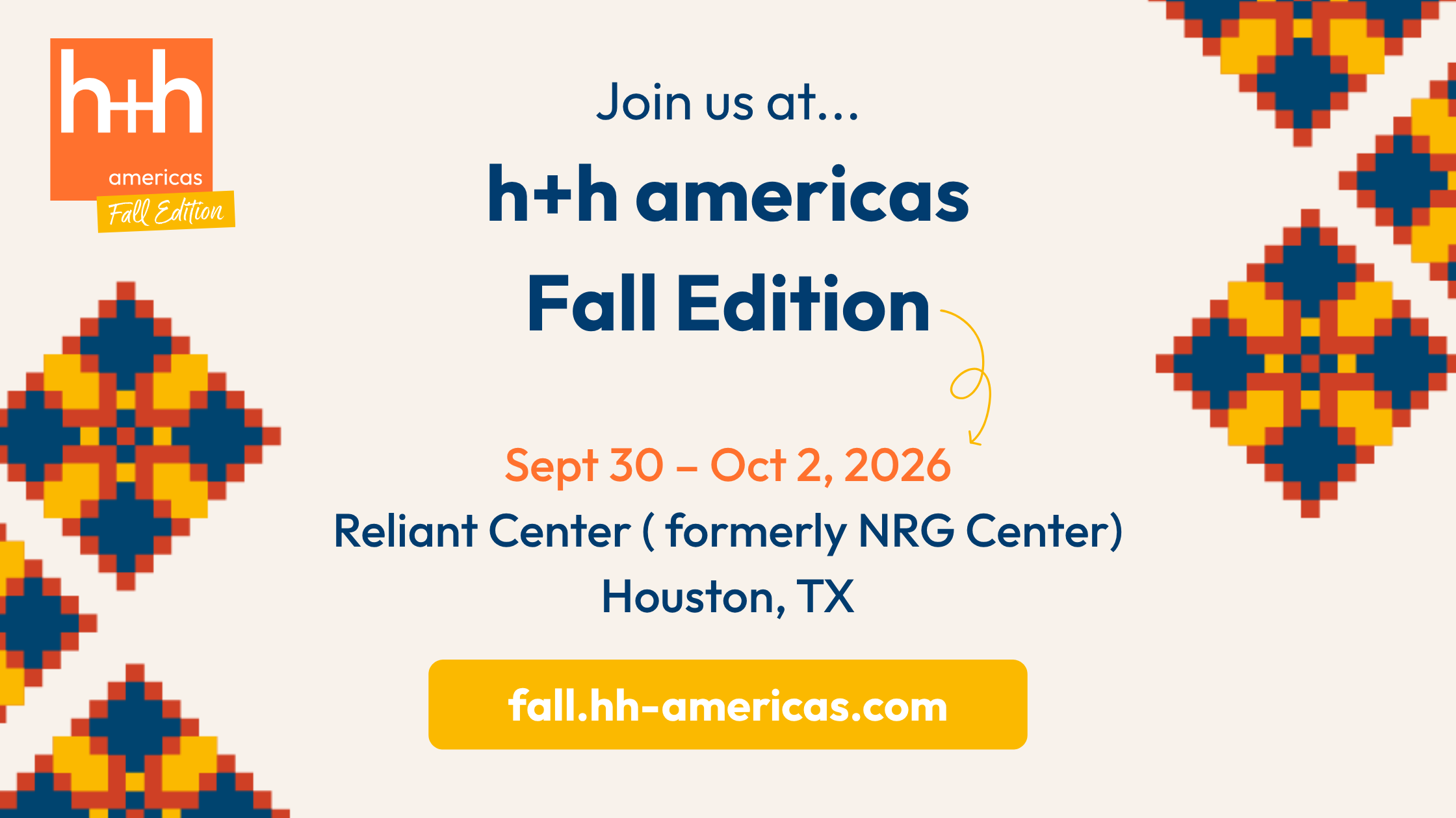 Blog banner: Join us at h+h americas Fall Edition
